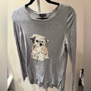 The Limited Gray Knit Top dog size small